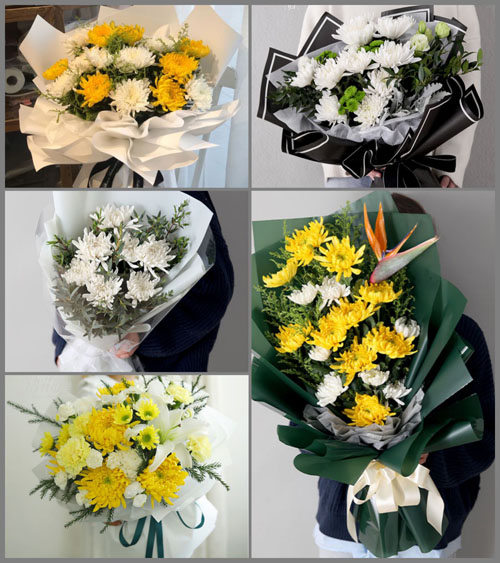 广东梅州市五华县转水镇青塘村白事花束代送